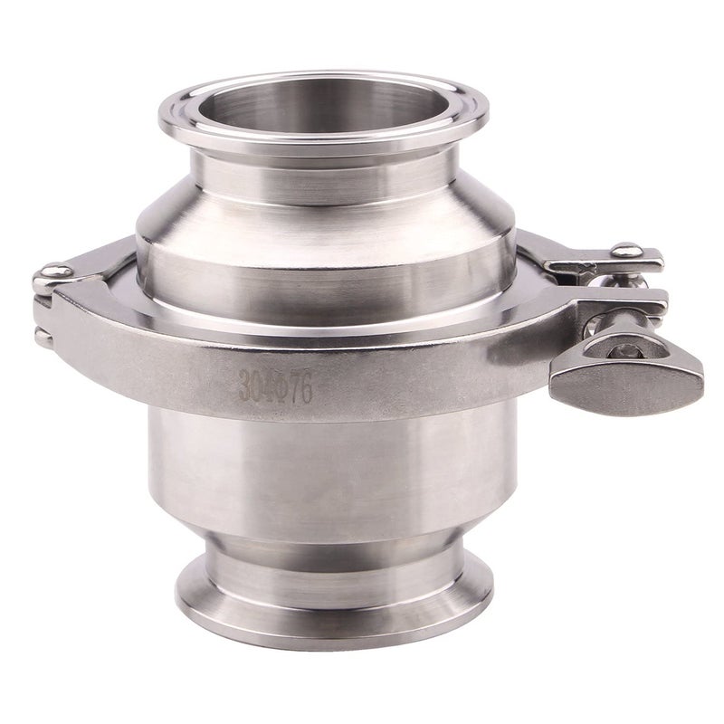 DERNORD Sanitary Check Valve - One Way Flow - 2" Tri Clamp Style, Stainless Steel 304, FKM Gasket (2" Tri Clamp Check Valve) - Image 4